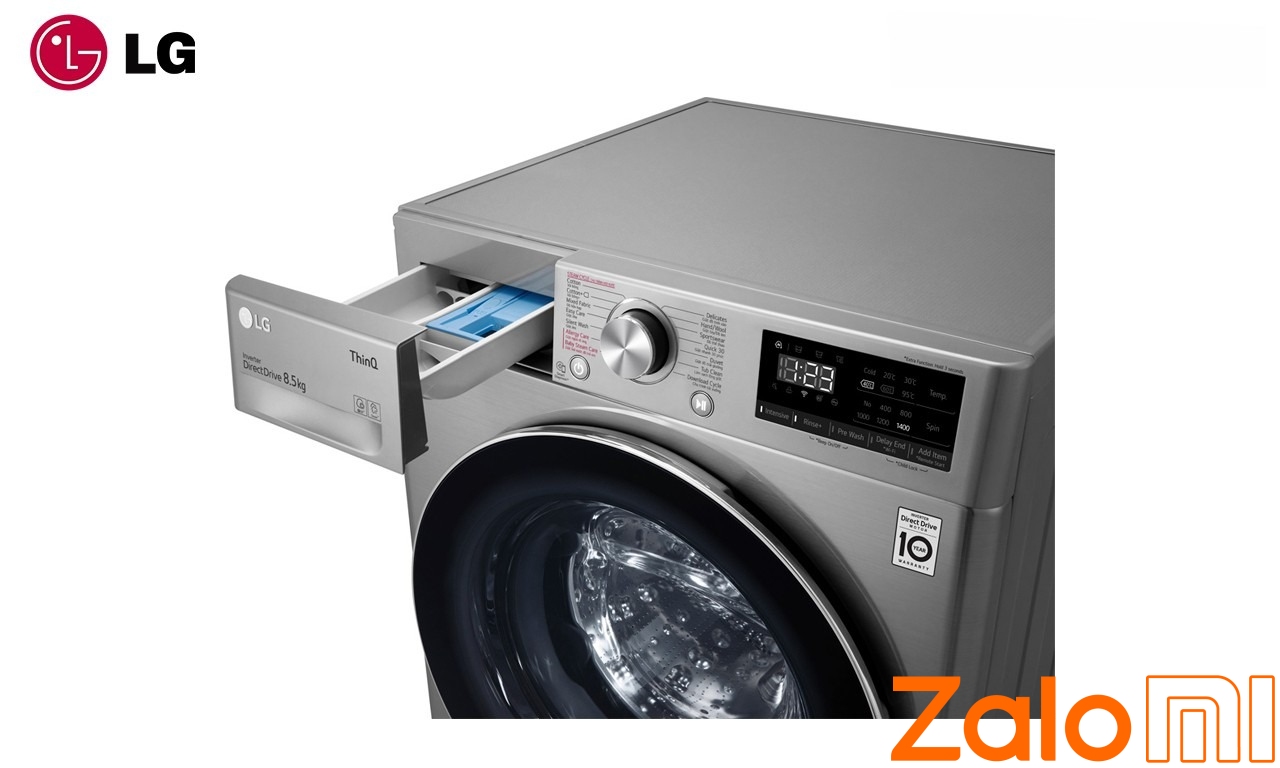 Máy giặt lồng ngang LG AI DD™ FV1408S4V 8.5kg - Xám