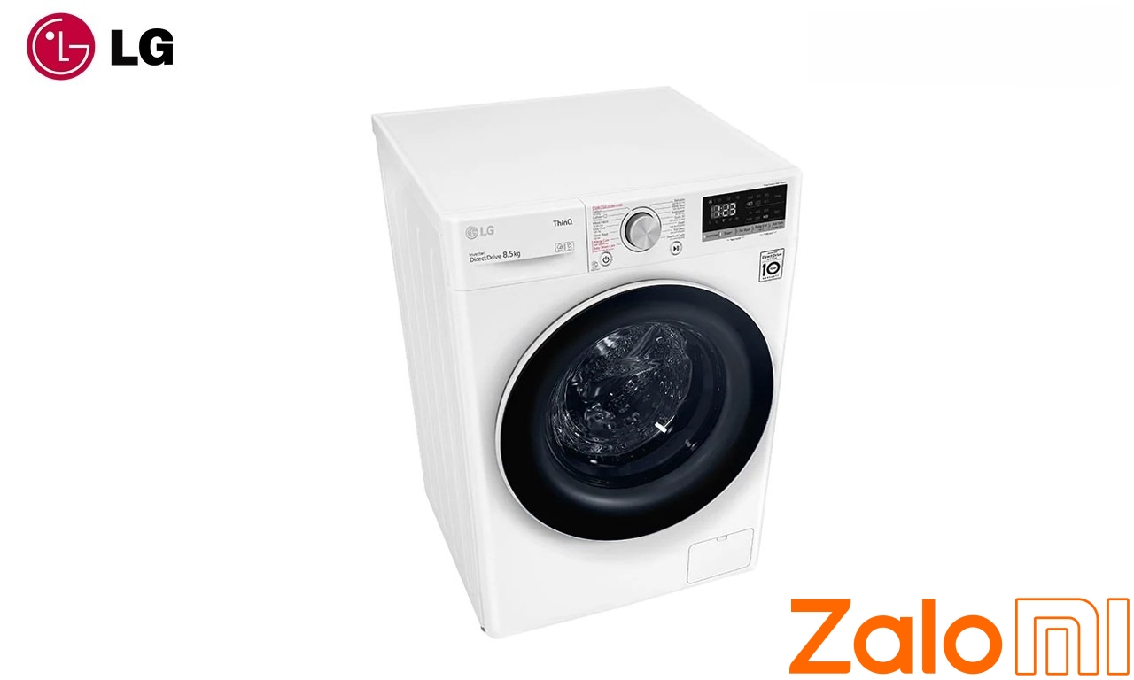 Máy giặt lồng ngang LG AI DD™ FV1408S4W 8.5kg - Trắng