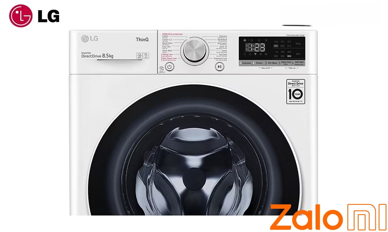Máy giặt lồng ngang LG AI DD™ FV1408S4W 8.5kg - Trắng
