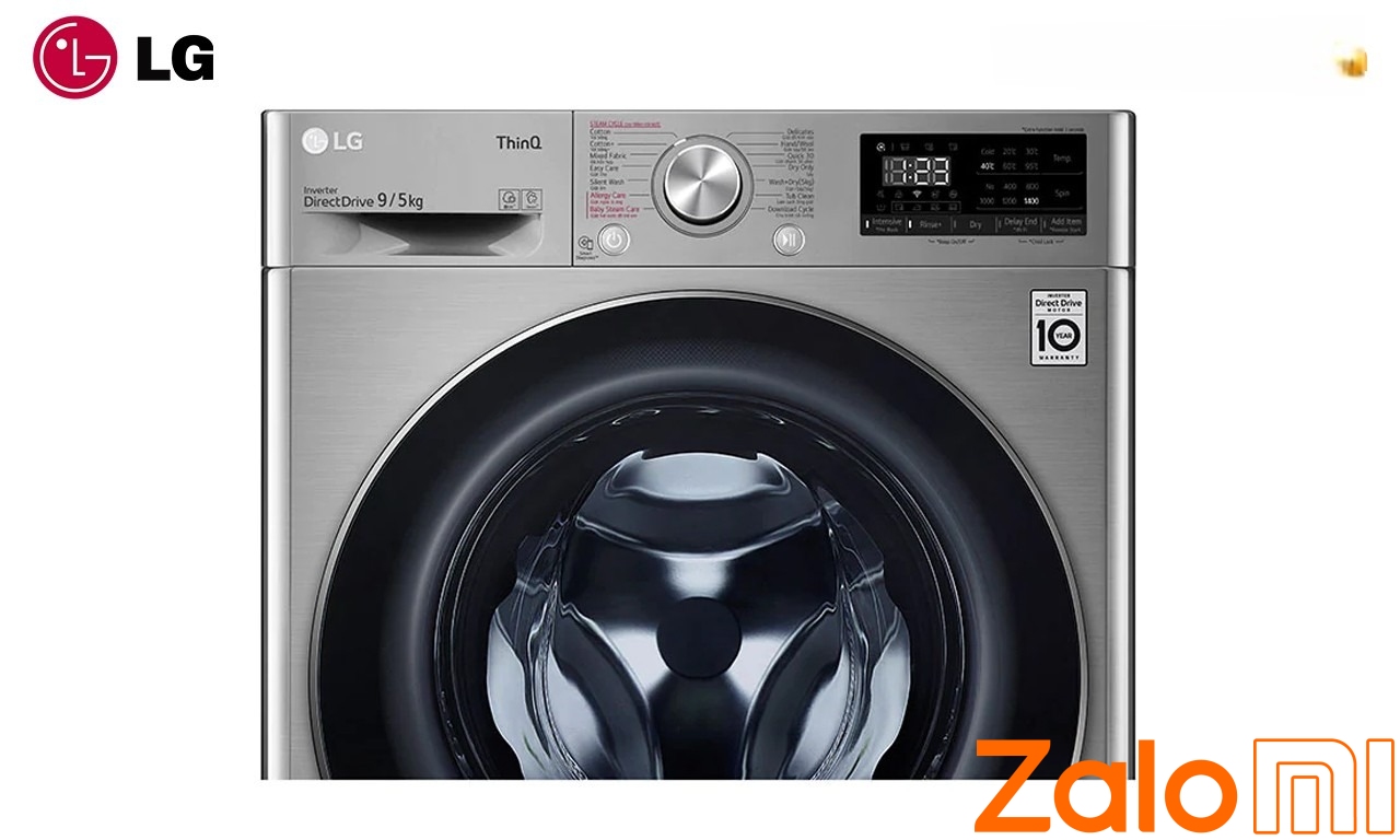 Máy giặt sấy LG Inverter 9kg FV1409G4V