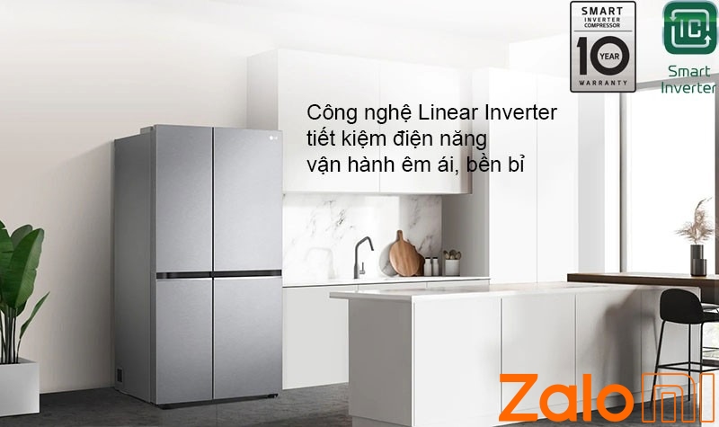 tủ lạnh LG Inverter 649 Lít GR B257JDS (1)