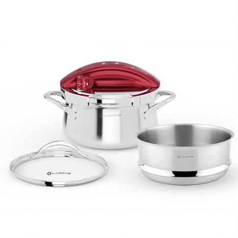 Nồi áp suất Lumias dung tích 3L LPC-068, kèm khay hấp