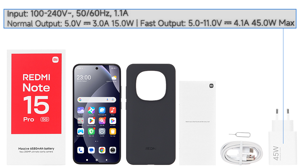 Điện thoại Xiaomi Redmi Note 15 Pro 5G 8GB/256GB